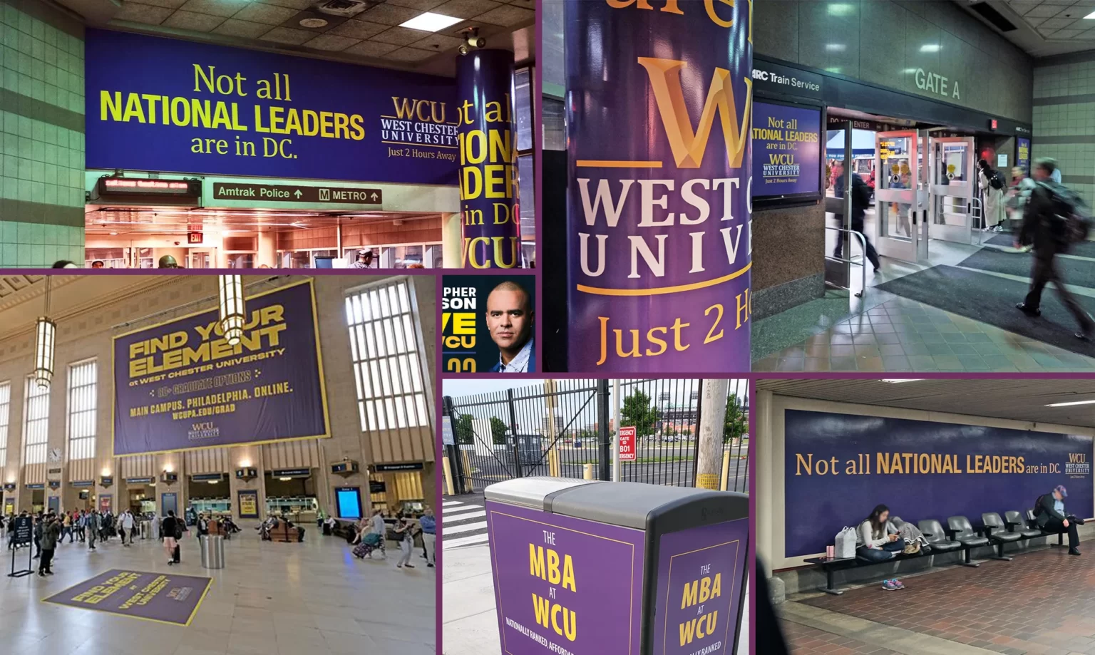 Various ad collateral for WCU